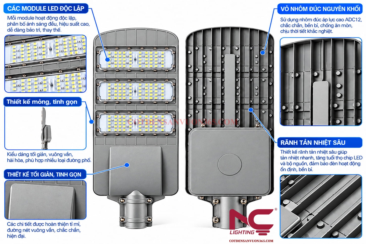 Tính năng nổi bật của đèn đường LED NLMT LNC-114