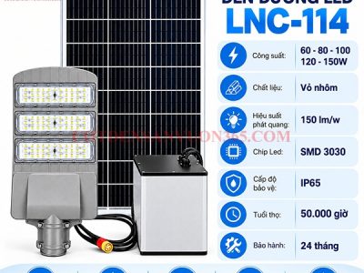 Thông số kỹ thuật đèn đường LED NLMT LNC-114