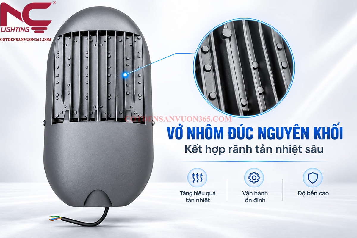 Cấu tạo đèn LED đường phố LNC-147